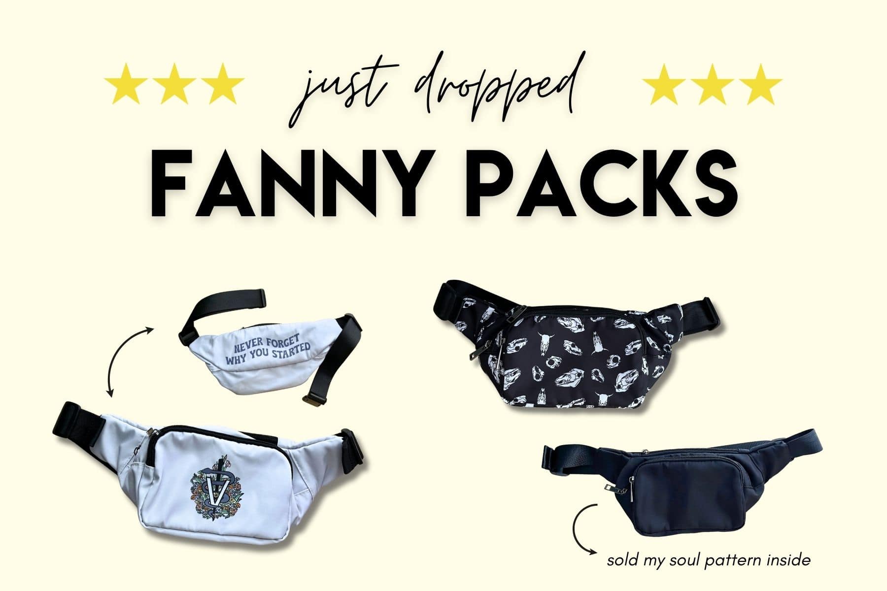 Fanny Packs Now Available