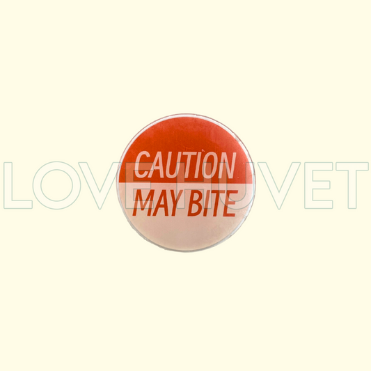 Caution May Bite Charm | Love Huvet
