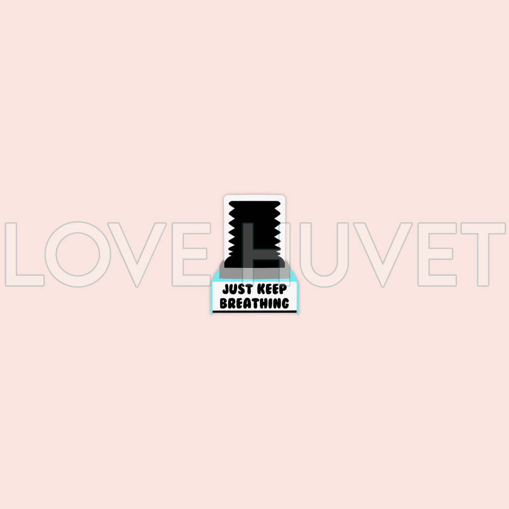 Just Keep Breathing Shoe Charm | Love Huvet