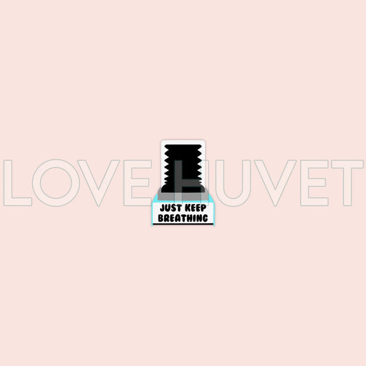 Just Keep Breathing Shoe Charm | Love Huvet