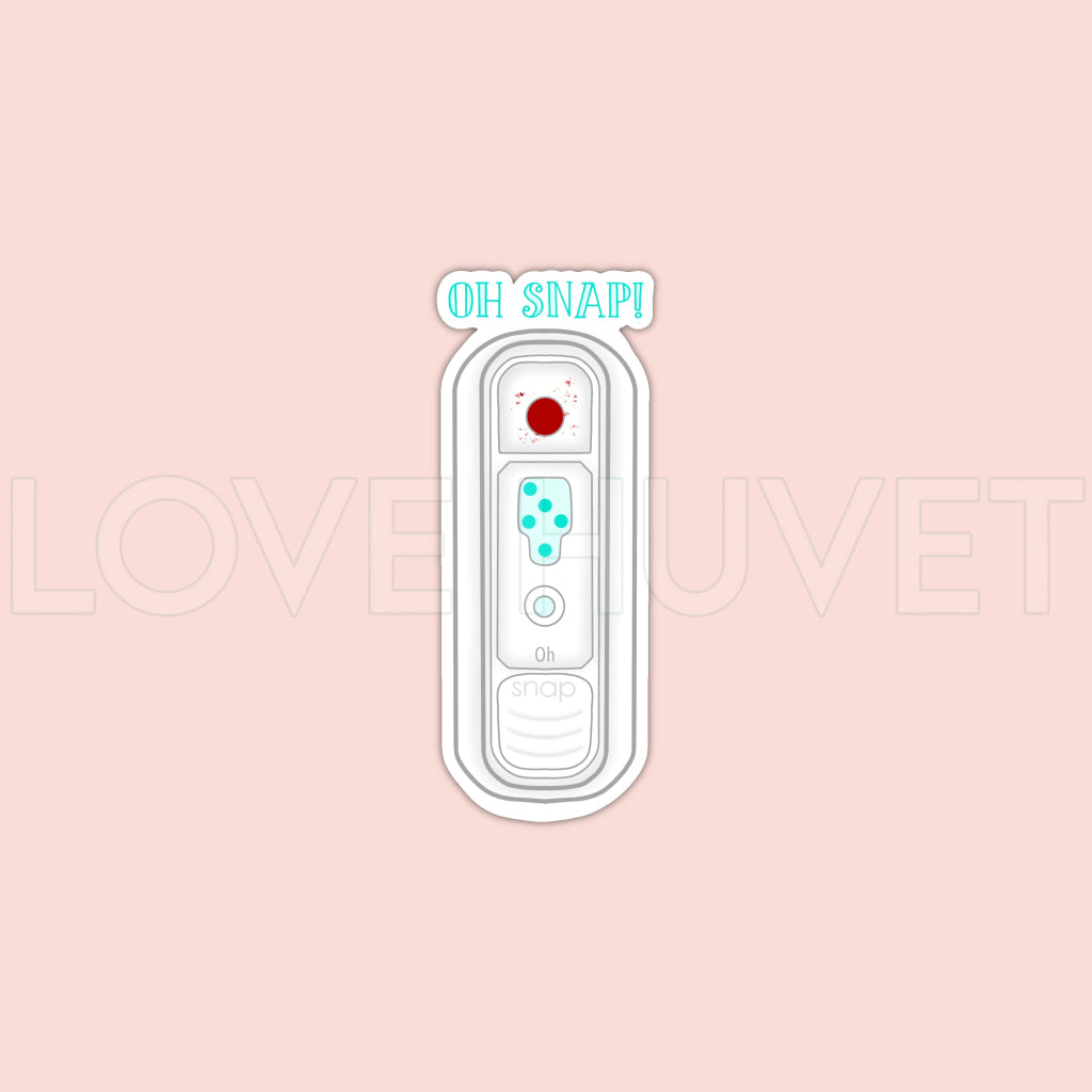 Oh Snap Sticker | Sam_TheVetTech | Love Huvet