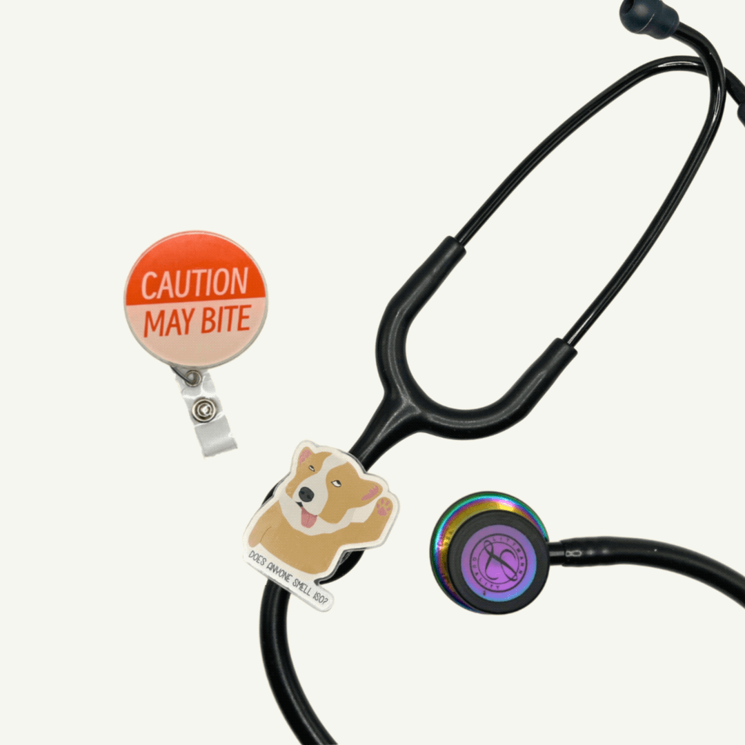Vet Med Doodle Charm
