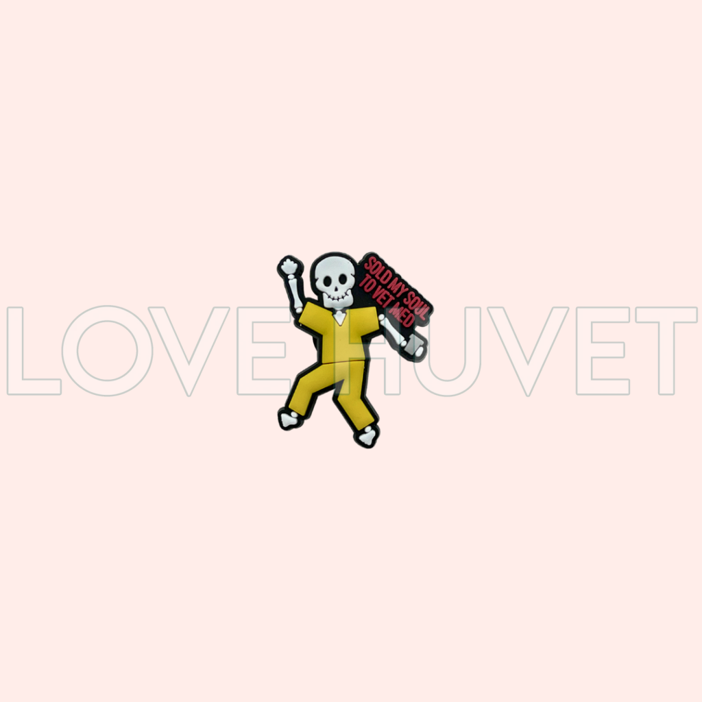 Sold My Soul to Vet Med Shoe Charm | Love Huvet