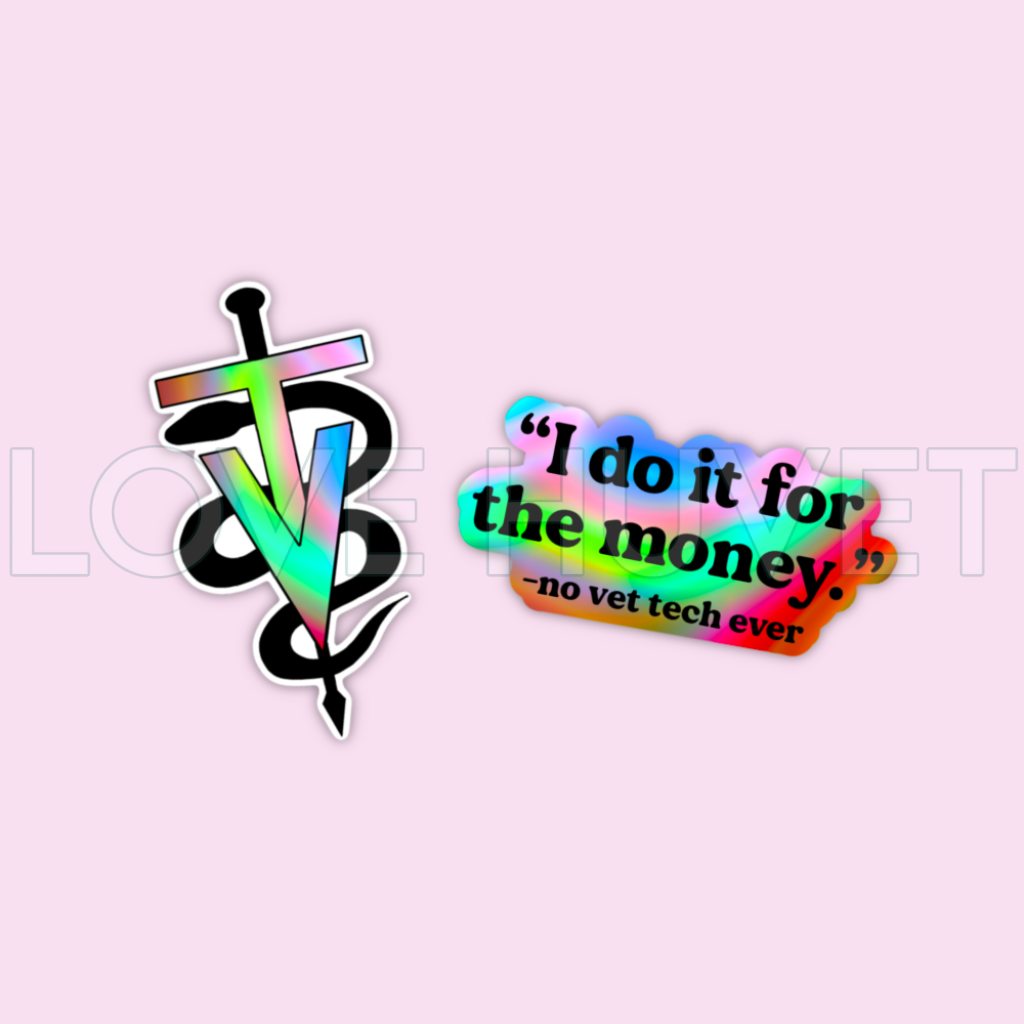 Vet Tech Week Bulk Stickers | Love Huvet