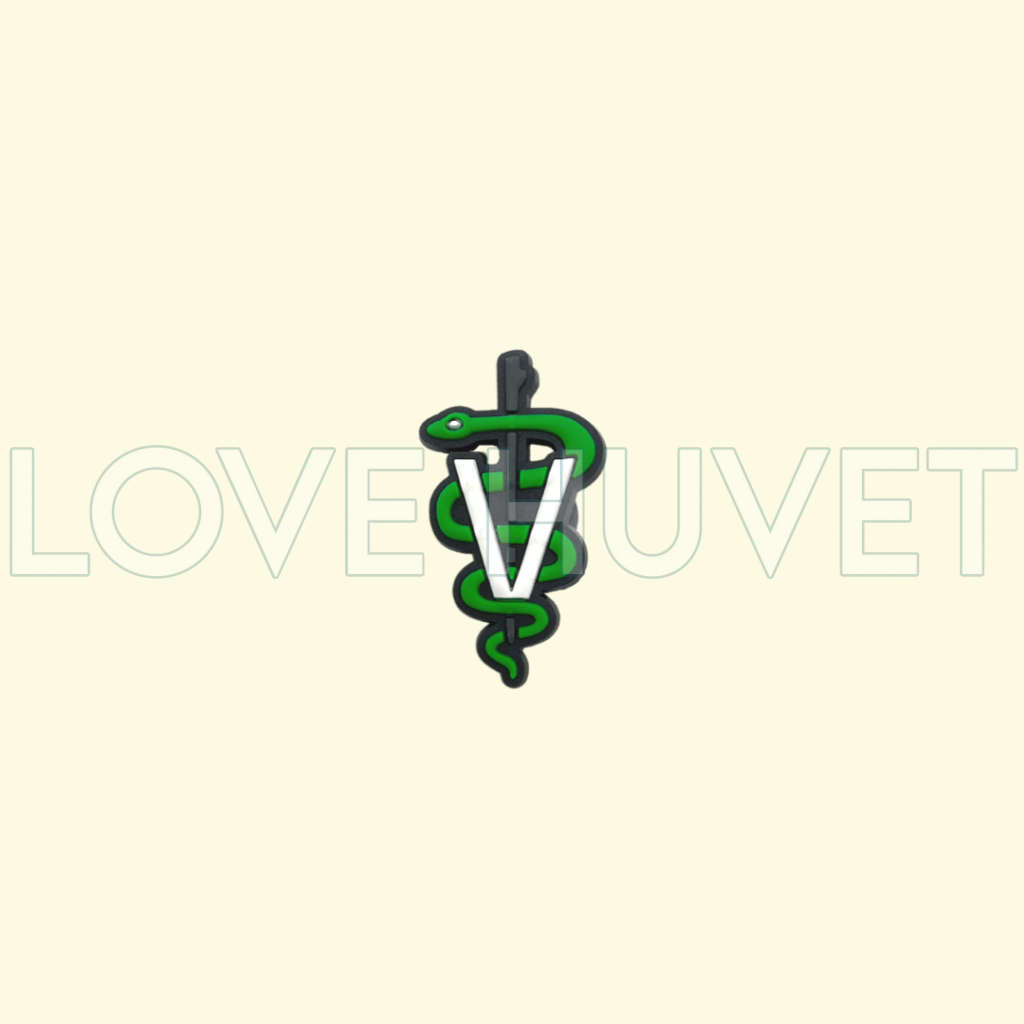 Veterinary Caduceus Shoe Charm | Love Huvet