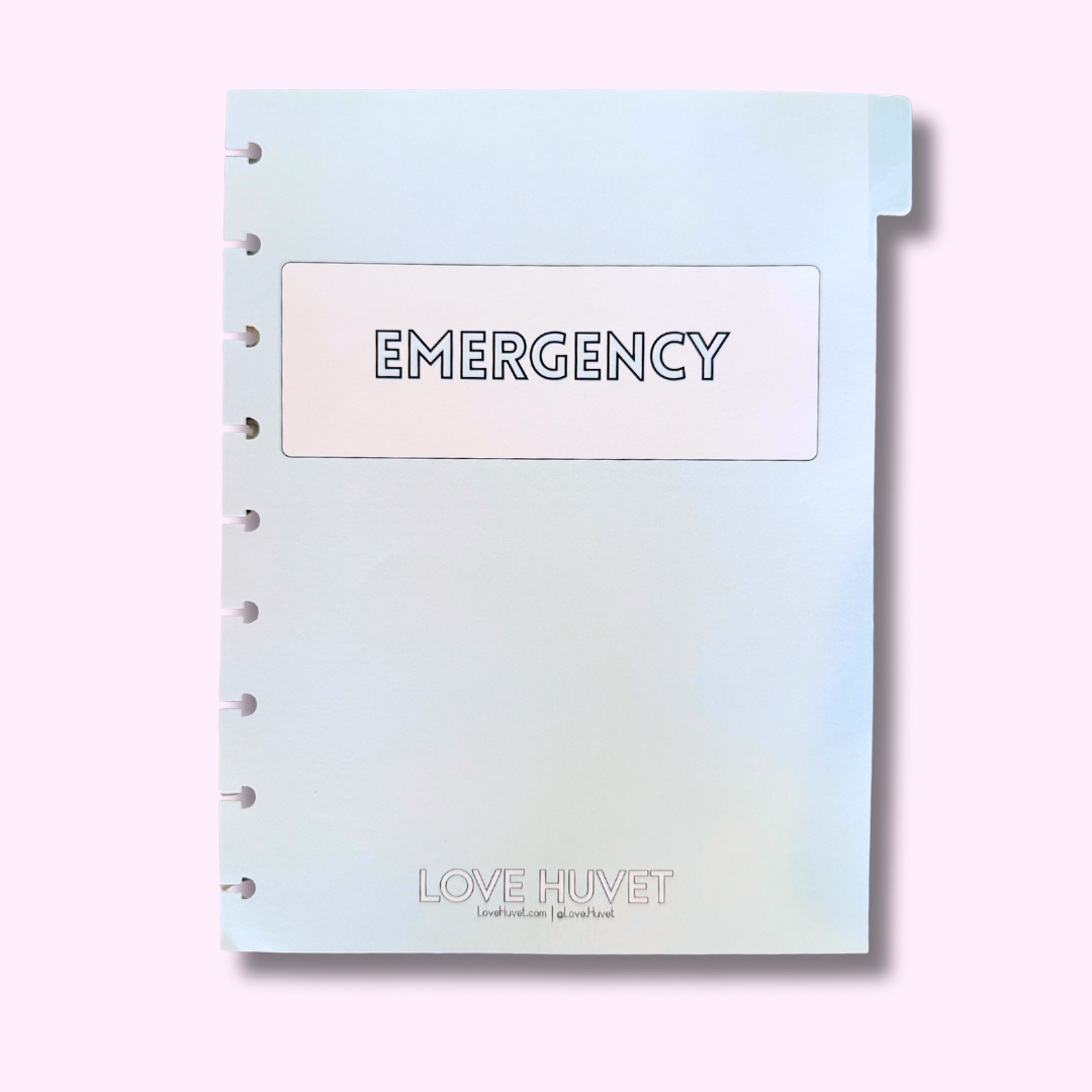 Emergency Drugs Disc Journal Section | Love Huvet
