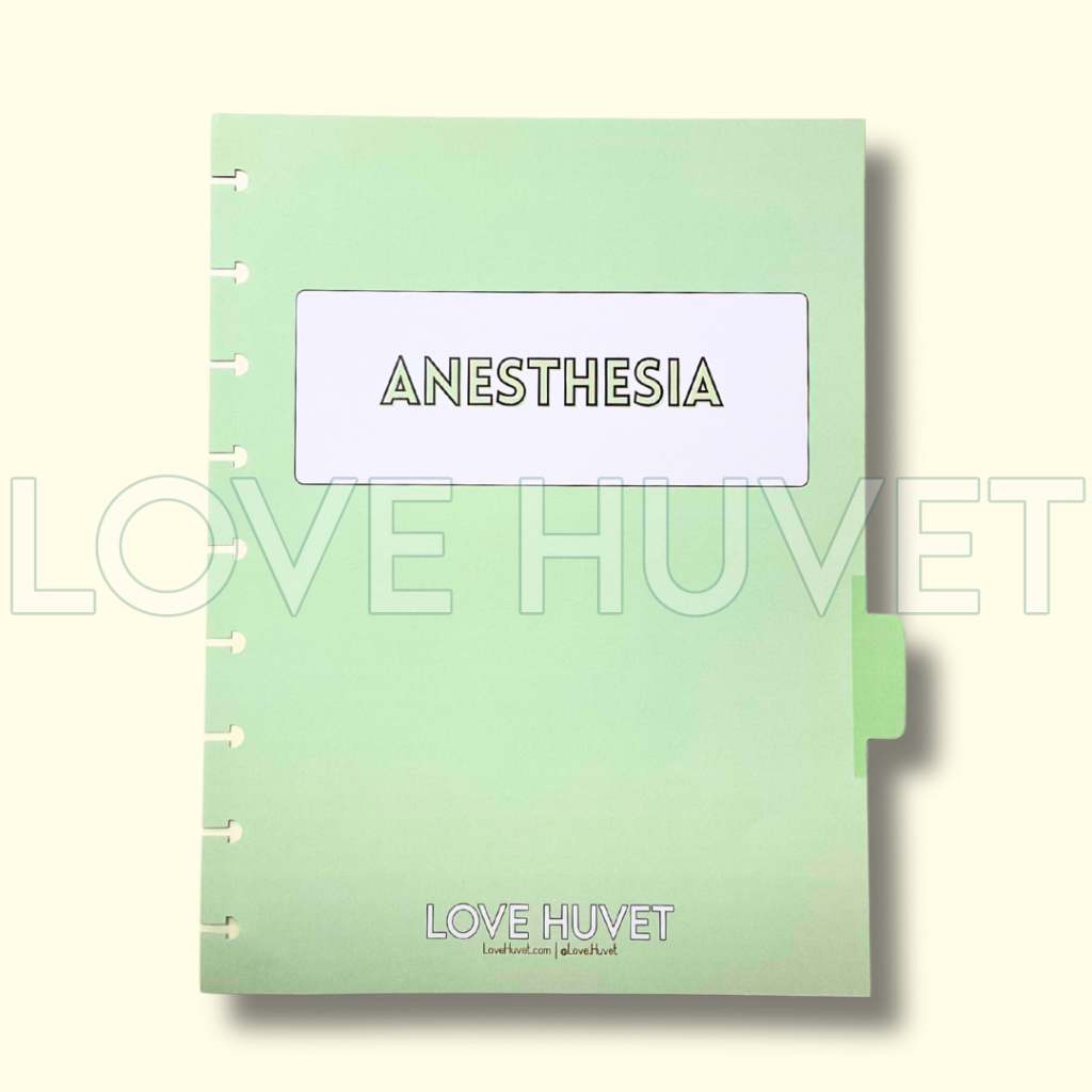 Anesthesia Disc Journal Section | Love Huvet