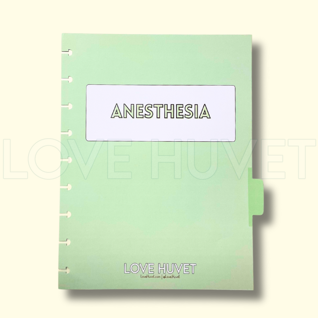 Anesthesia Disc Journal Section | Love Huvet