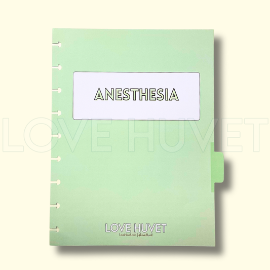 Anesthesia Disc Journal Section | Love Huvet