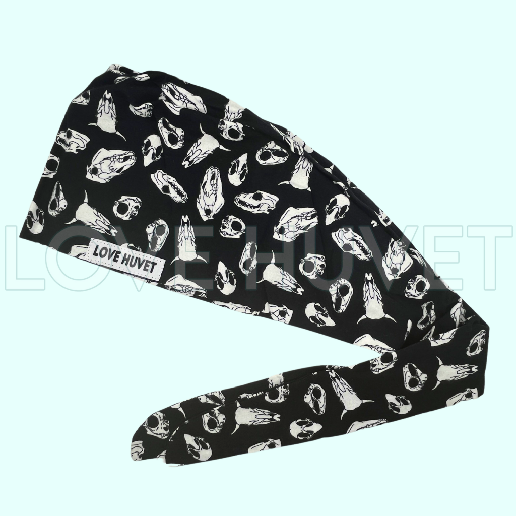 Animal Skulls Bundle – Scrub Cap, Headband, Scrunchie, Koozie, & Stethoscope Cover | 20%+ Off | Love Huvet