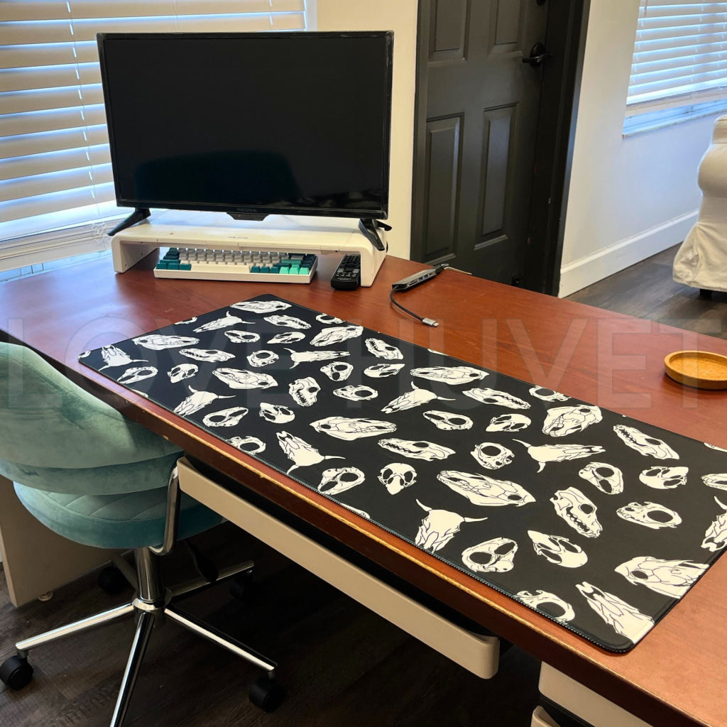 Animal Skulls Desk Mat | Love Huvet