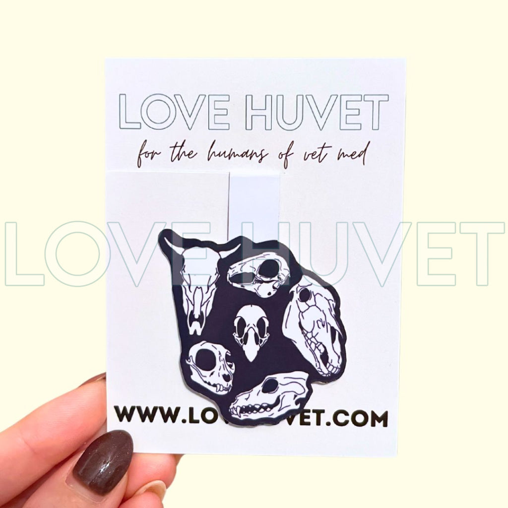 Animal Skulls Magnetic Bookmark | Love Huvet