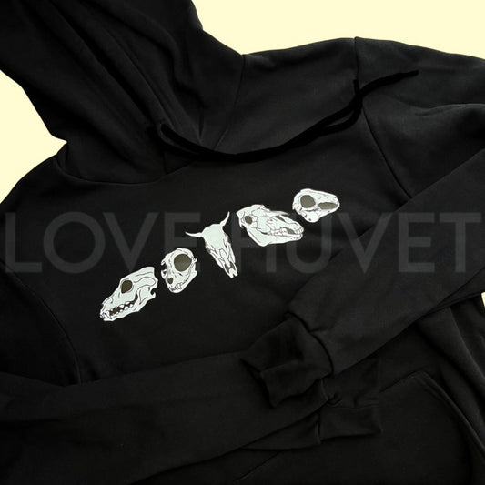 Animal Skulls Sweatshirt | Love Huvet