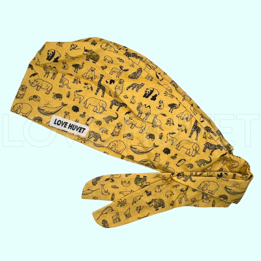 Animals Around the World Scrub Cap | Love Huvet