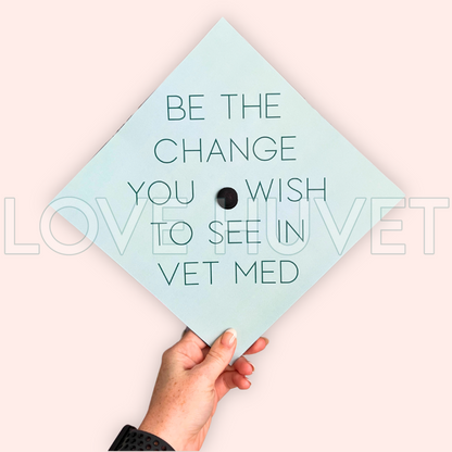 Be The Change Grad Cap Topper | Love Huvet