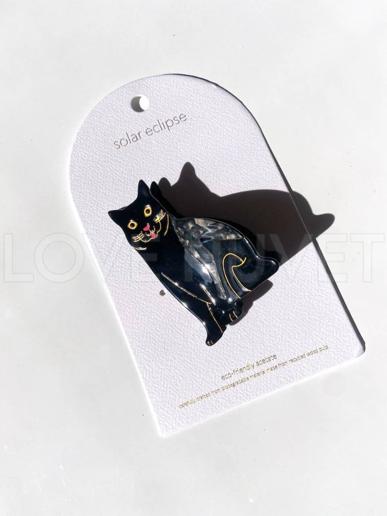 Black Cat Claw Hair Clip | Solar Eclipse