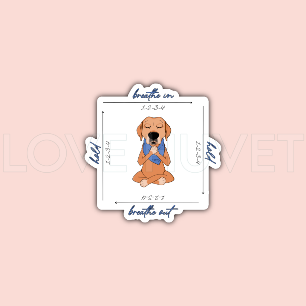 Box Breathing Sticker | Mind Body Thrive Lifestyle