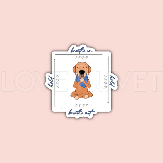 Box Breathing Sticker | Mind Body Thrive Lifestyle