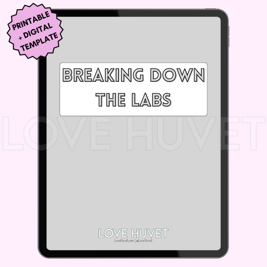 Breaking Down the Labs Reference Guide (Printable + Digital) | Love Huvet