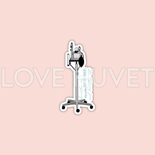 Breathe In Sticker | Love Huvet