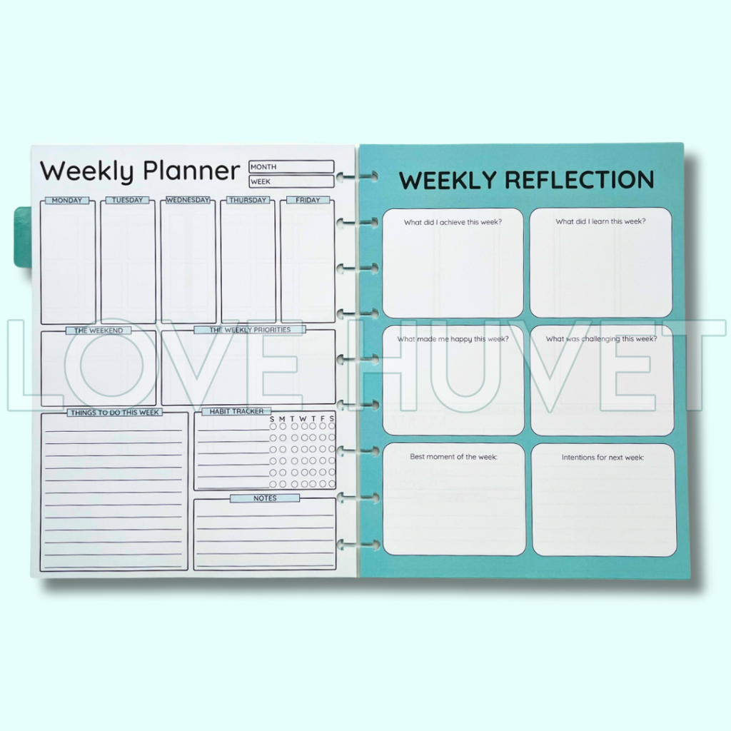 Calendar Disc Journal Insert (undated 6-month) | Love Huvet