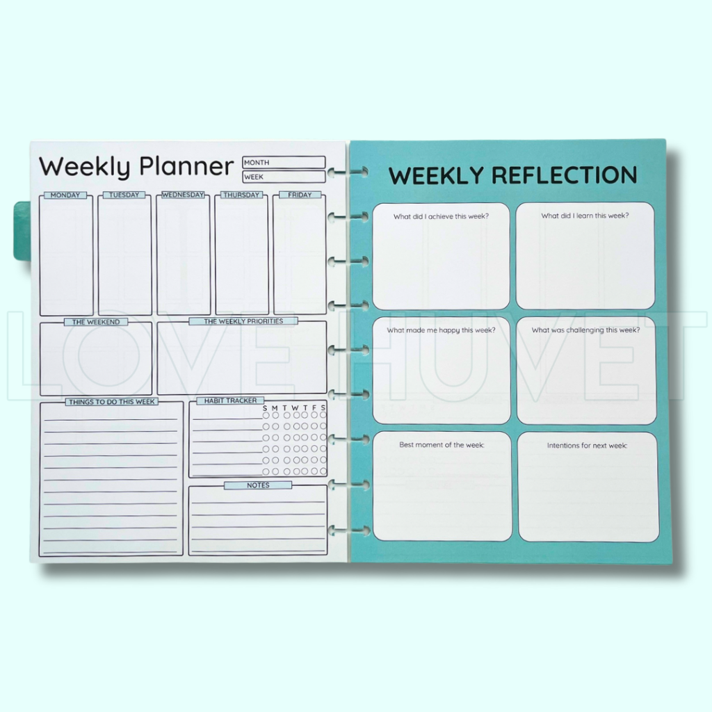 Calendar Disc Journal Insert (undated 6-month) | Love Huvet