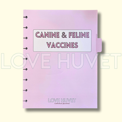 Canine & Feline Vaccines Disc Journal Section Stationery