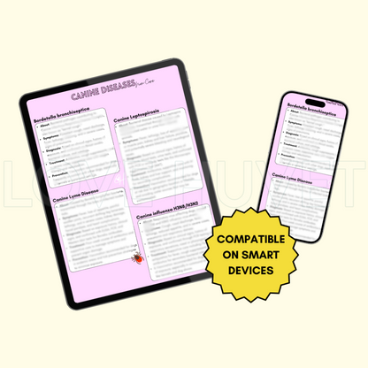 Canine & Feline Vaccines Guide (Printable + Digital) | Love Huvet