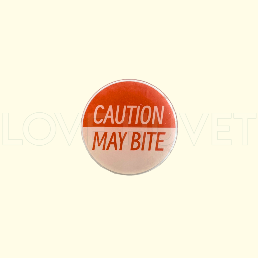 Caution May Bite Charm | Love Huvet