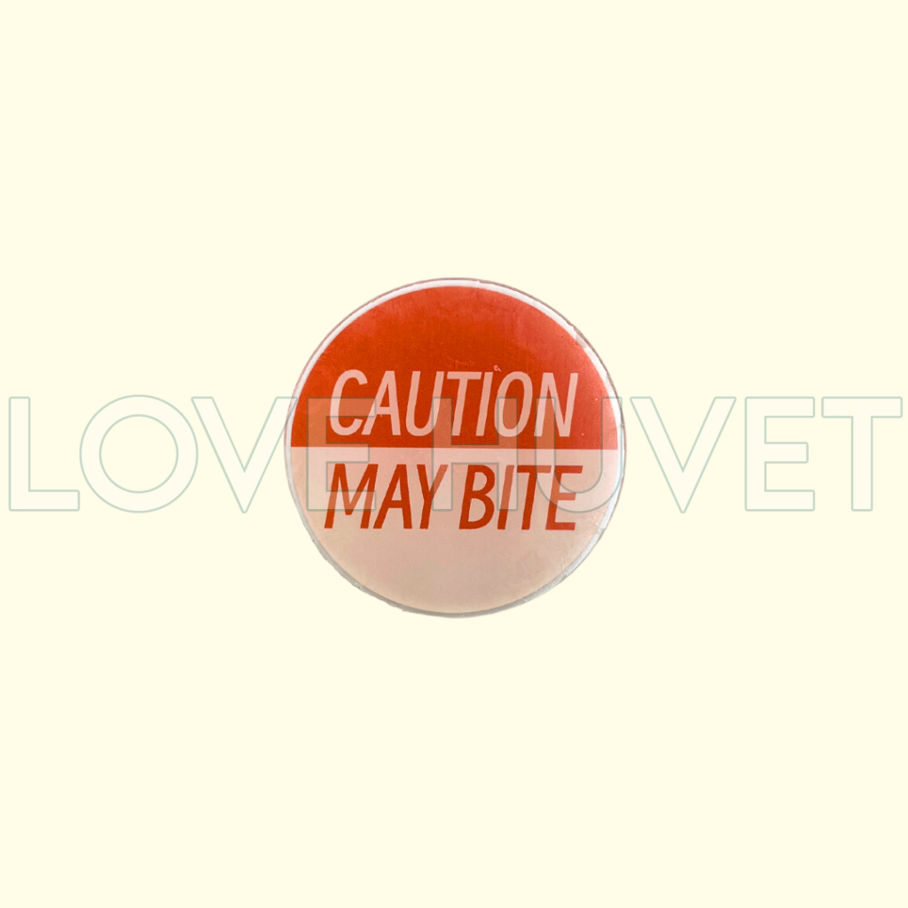 Caution May Bite Charm | Love Huvet
