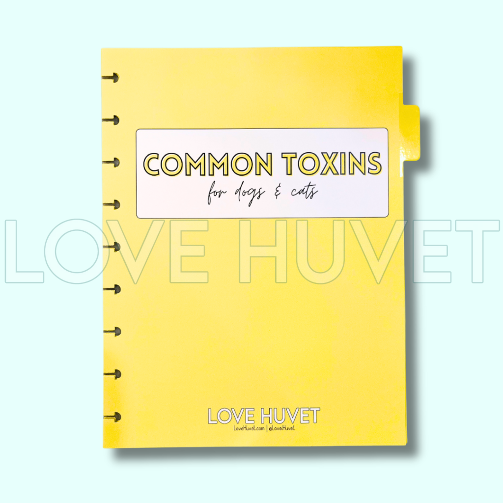 Common Toxins For Dogs & Cats Disc Journal Section Stationery