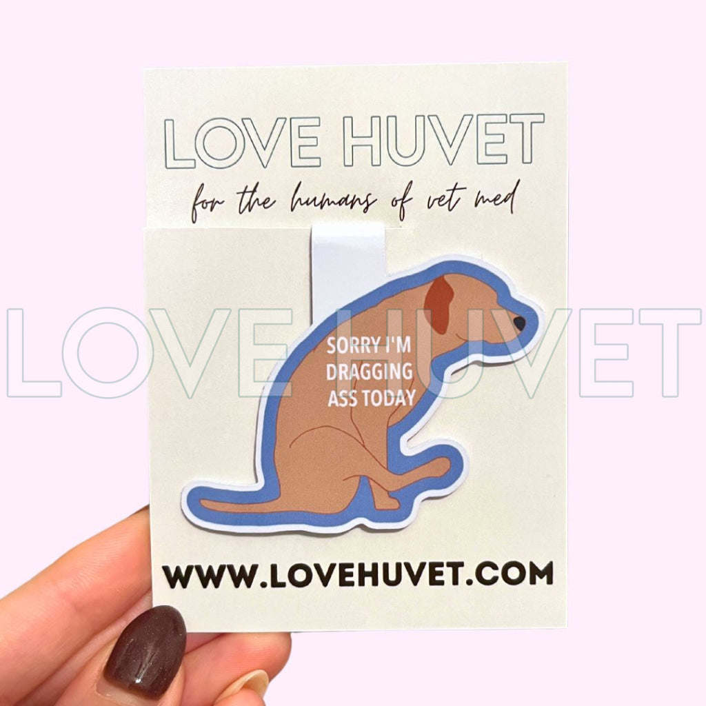 Dragging Ass Magnetic Bookmark | Love Huvet