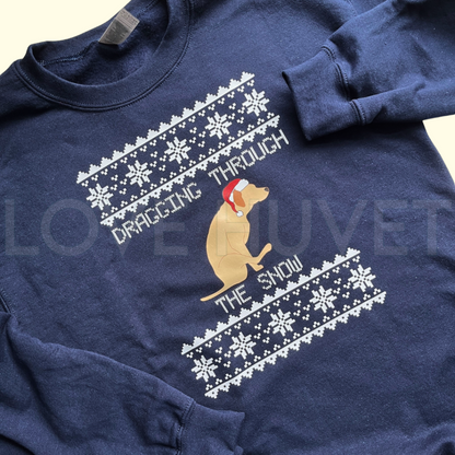 Dragging Ass Ugly Christmas Sweatshirt | Love Huvet