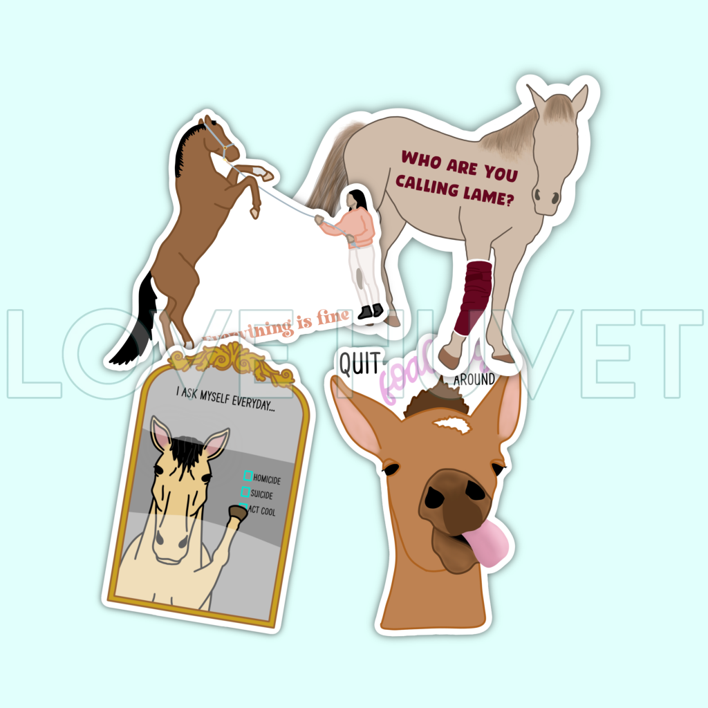 Equine Sticker Pack | Love Huvet