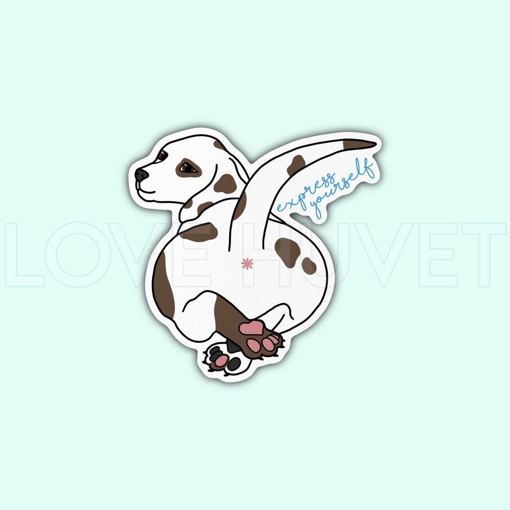 Express Yourself Sticker | Love Huvet