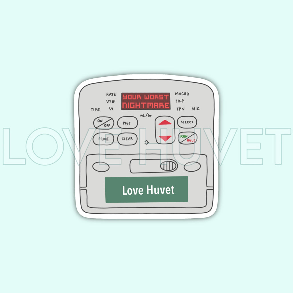 Fluid Pump Sticker | Love Huvet