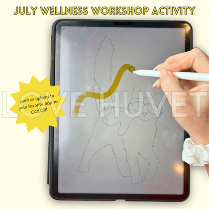 I Do What I Want Coloring Page | July Wellness Workshop | Love Huvet