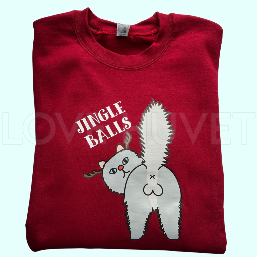 Jingle Balls Ugly Christmas Sweatshirt | Love Huvet