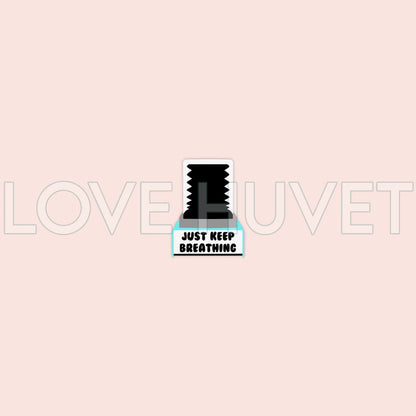 Just Keep Breathing Shoe Charm | Love Huvet