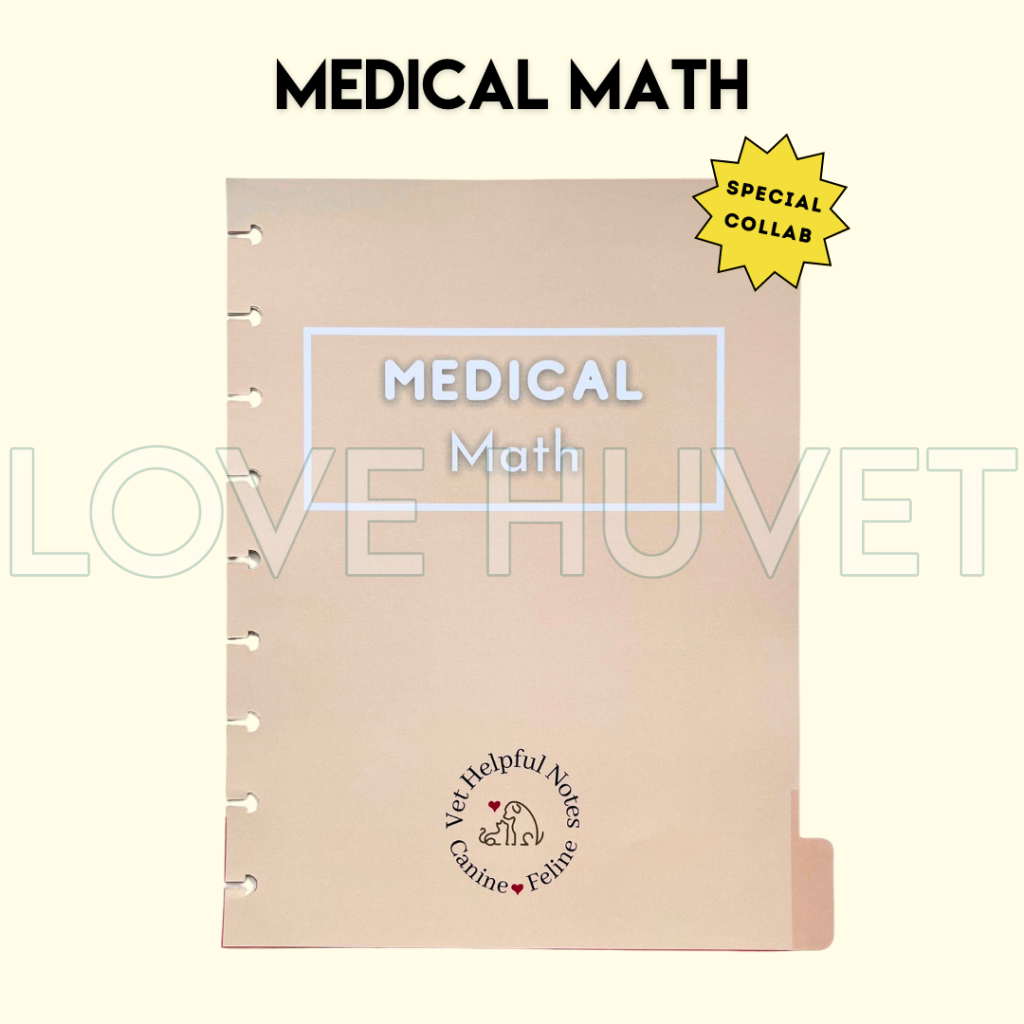 Medical Math Disc Journal Section | Vet Helpful Notes