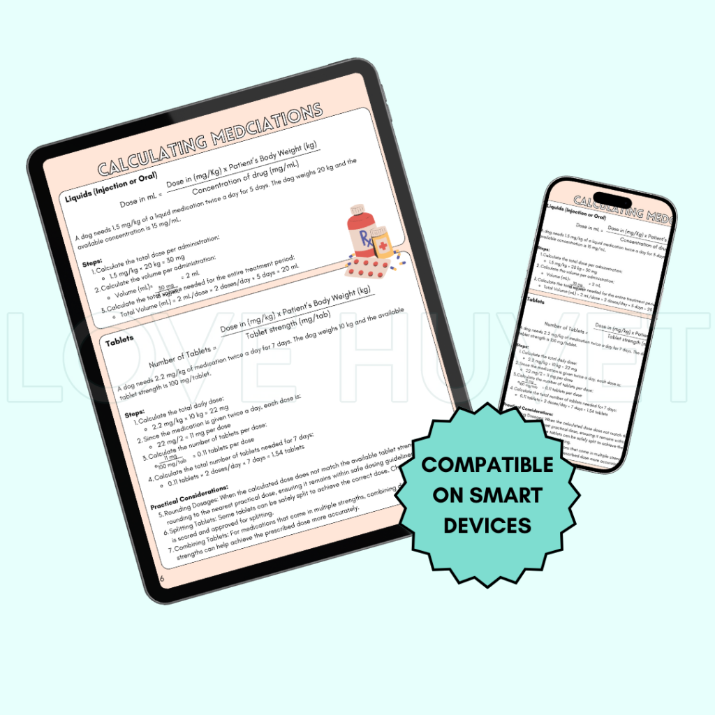Medical Math Guide (Printable + Digital) | Love Huvet