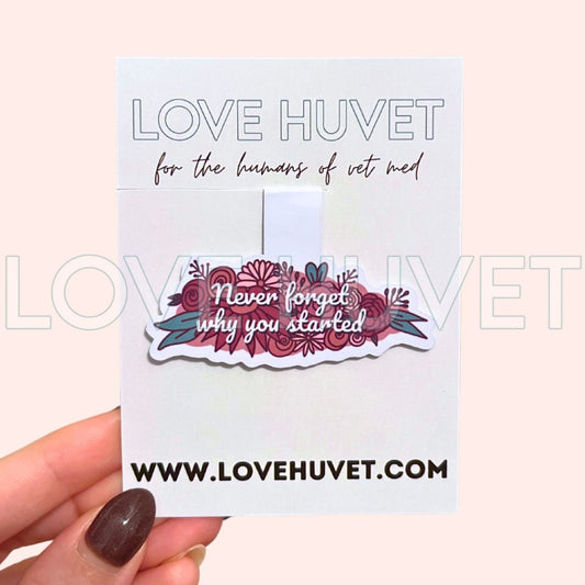 Never Forget Why Magnetic Bookmark | Love Huvet