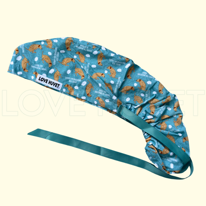 Ponytail Dragging Scrub Cap | Love Huvet