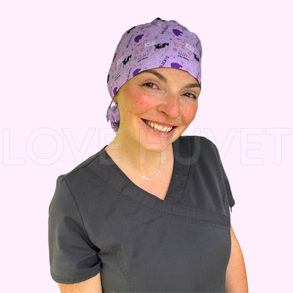 Ponytail Go Wildcats Scrub Cap | Love Huvet