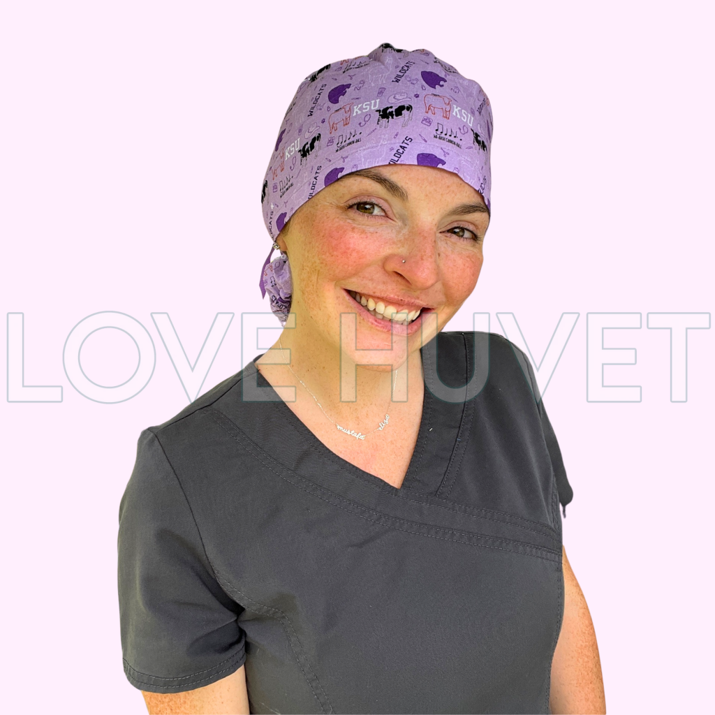 Ponytail Go Wildcats Scrub Cap