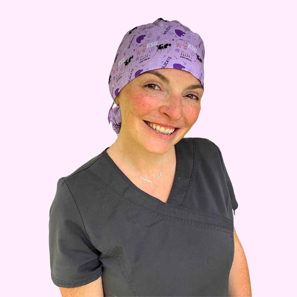 Ponytail Go Wildcats Scrub Cap | Love Huvet