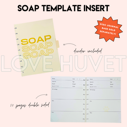 SOAP Disc Journal Insert | Love Huvet
