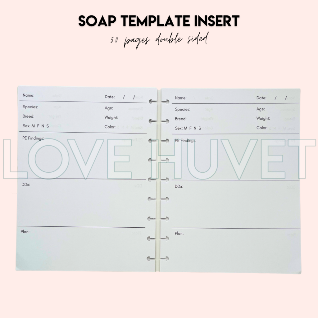 SOAP Disc Journal Insert | Love Huvet