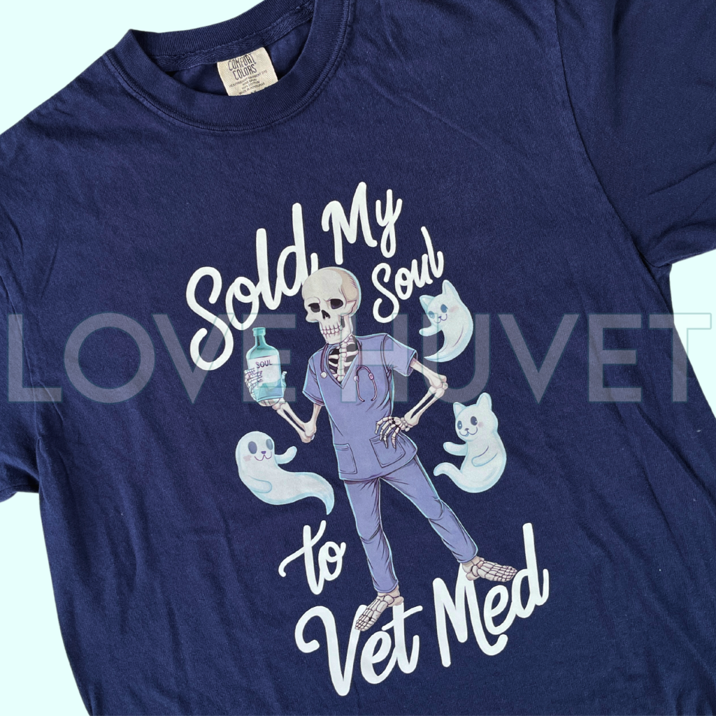 Sold My Soul To Vet Med T-Shirt Long Sleeves