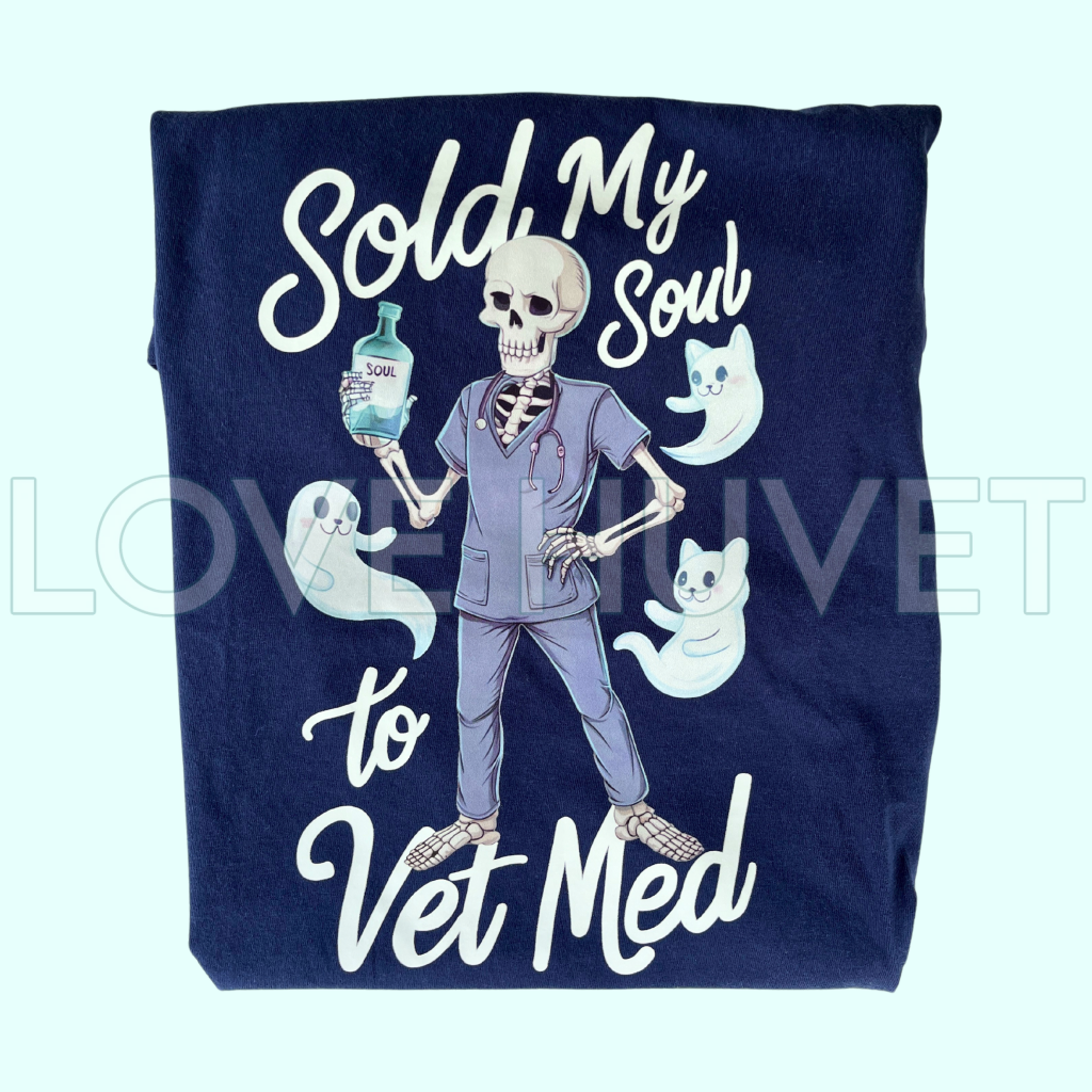 Sold My Soul To Vet Med T-Shirt Long Sleeves